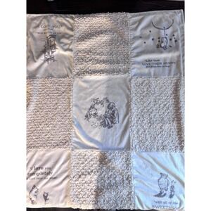 Demdaco Winnie-the-Pooh All Of The Sweetness Neutral Blanket 30" x 40" Off White